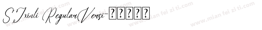 SJxinli RegularVersi字体转换